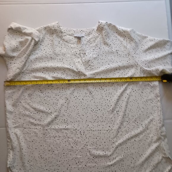 Carolina Belle Plus Size White Black Blouse Women’s Size 3X - Picture 11 of 16